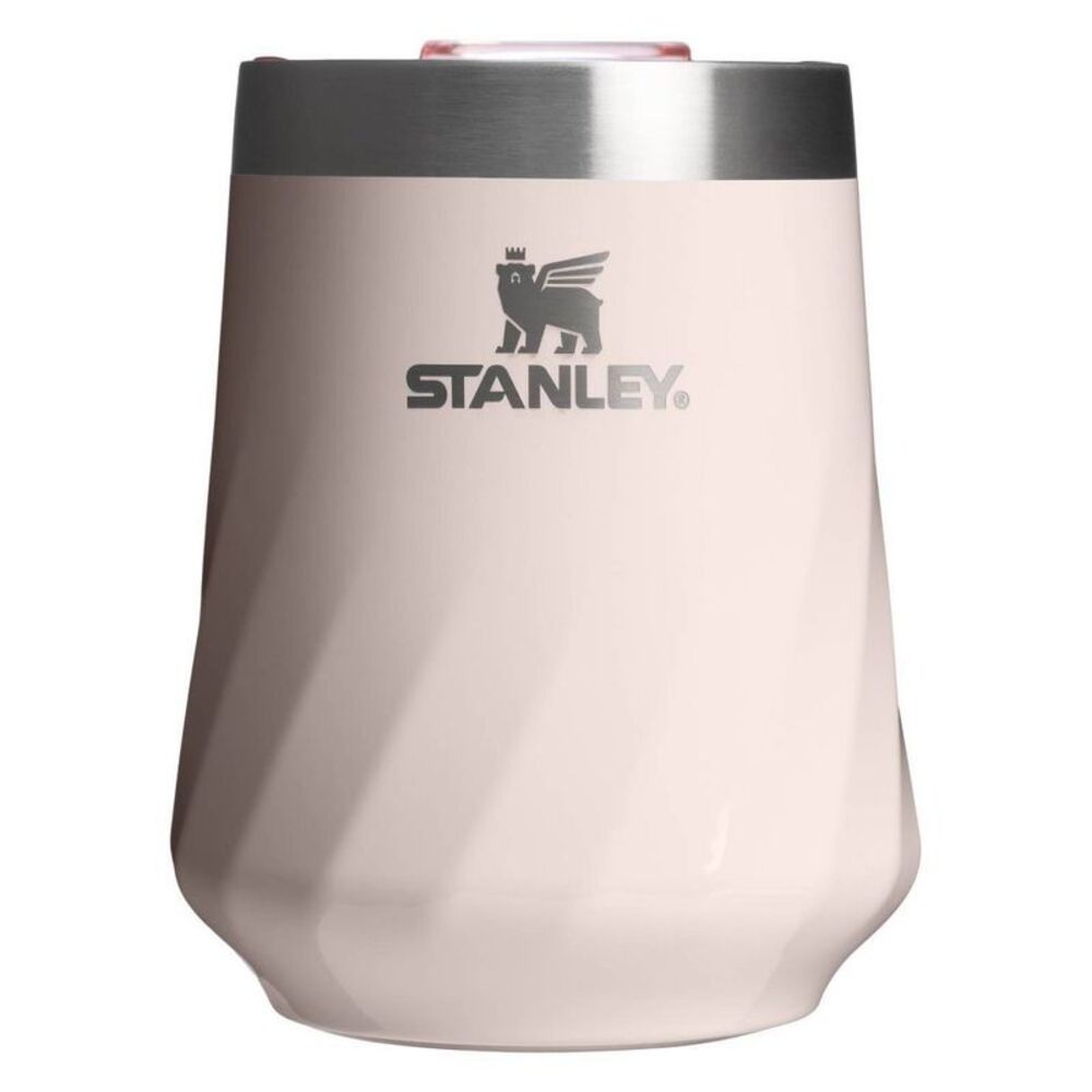 Stanley -  11oz Stainless Steel Swirl Wine Tumbler Ro Rose Quartz